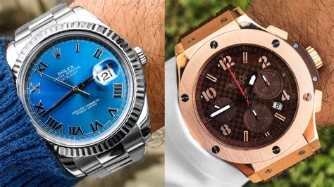 rolex vs hublot watch